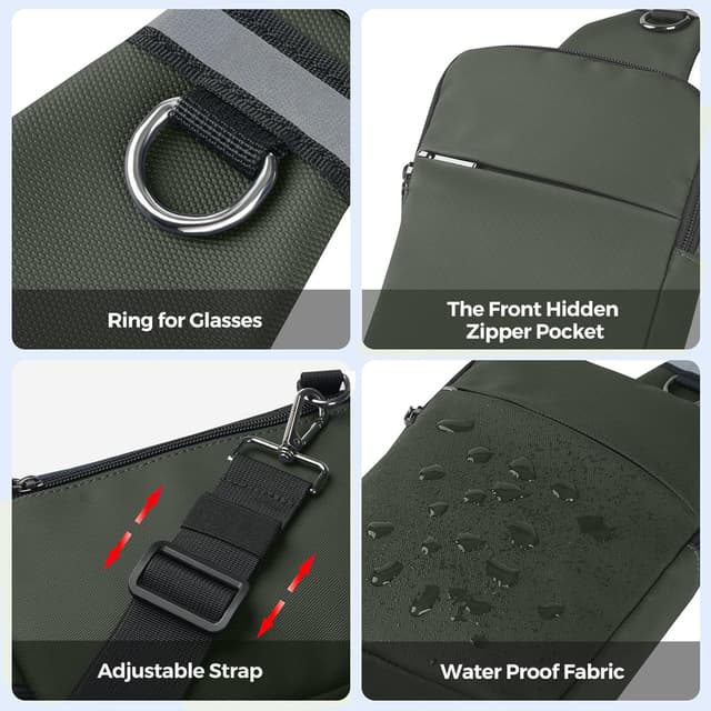 Thumbnail 5 de Tibroni Sling Bag sac à bandoulière homme/femme avec blocage RFID