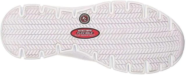 Detalle 2 de Skechers Women’s Sure Track Health Care Professional Shoe in White (UK 5, medium)