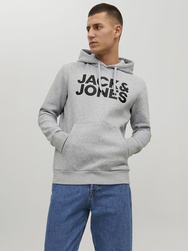 Detalle de Jack & Jones Jjecorp Logo Sudadera con capucha, XL