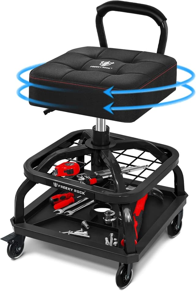 Imagen de FREEKYROCK Rolling Shop Stool 330 LBS en OfertitasTOP