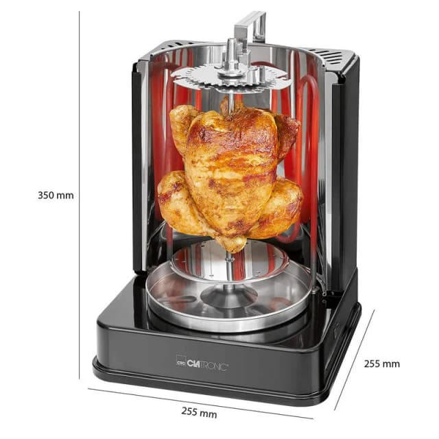 Detalle 2 de Clatronic DVG 3686 asador vertical para kebab (1400 W)