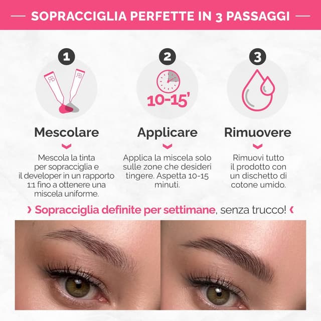Thumbnail 3 de Renata Beauty Kit Tinta Sopracciglia Marrone Chiaro 30 utilizzi