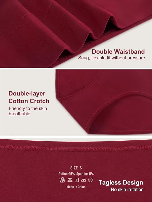 Thumbnail 4 de Vevmon Cotton High-Waisted Briefs 5 Pack 🩲