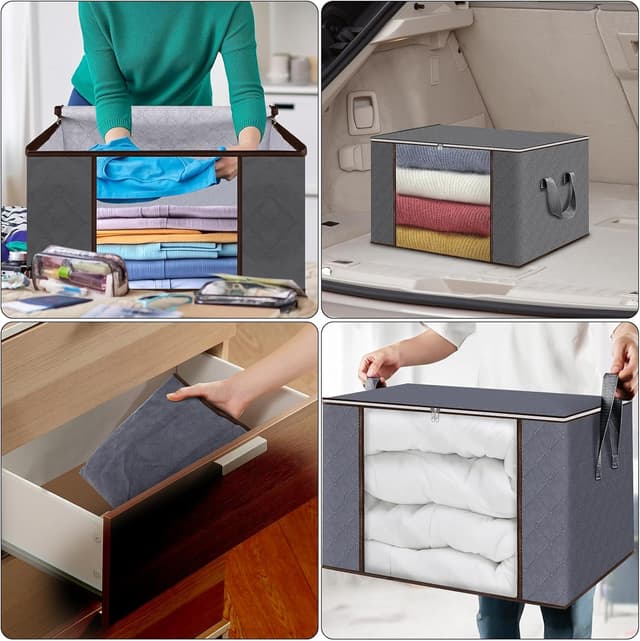 Detalle 1 de Zikenis 6 scatole 90 L per vestiti