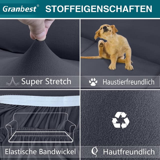 Detalle de Granbest copridivano elasticizzato 2 posti