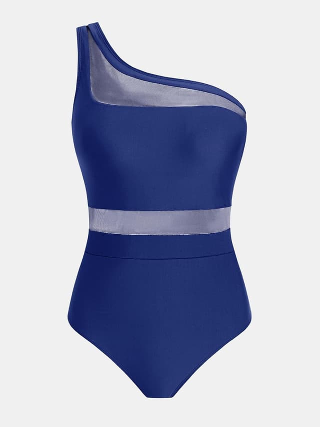 Detalle 2 de CUPSHE Costume da bagno intero da donna con collo asimmetrico e monospalla