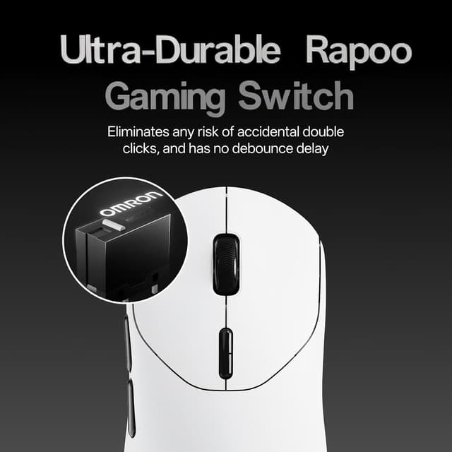 Detalle de Rapoo VT2 wireless gaming mouse 8K