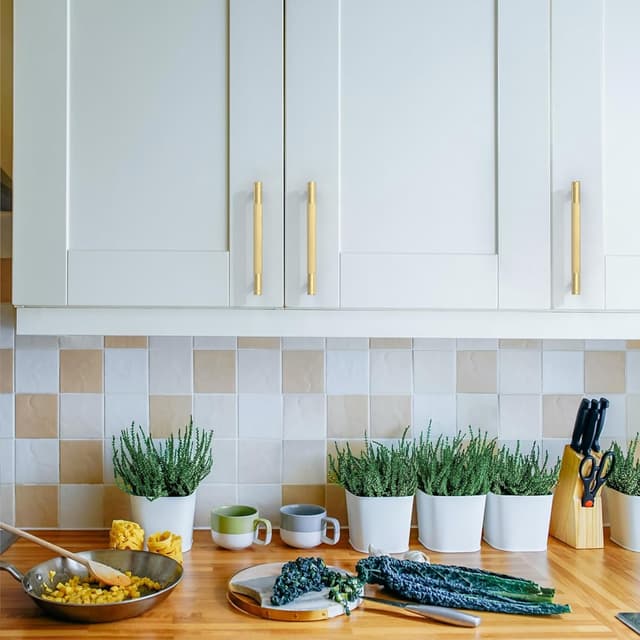 Detalle de Amerdeco 10 Pack Brushed Gold Knurled Cabinet Pulls (128mm centre to centre) AM003