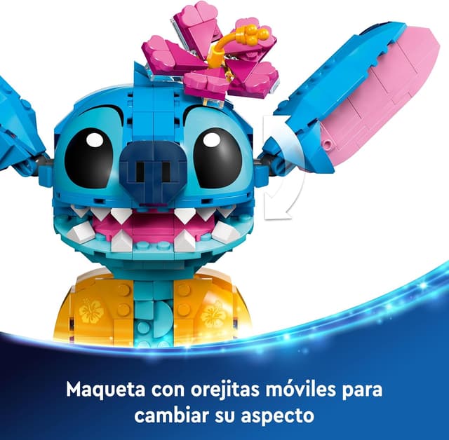 Detalle de LEGO 43249 Stitch figura articulada 9+