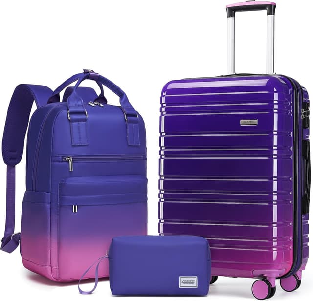 Imagen de LARVENDER Carry on 20" Hardshell Set en OfertitasTOP