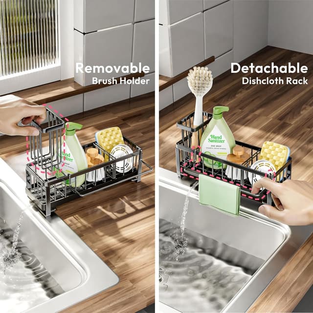 Detalle de SWTYMIKI Kitchen Sink Caddy Organiser