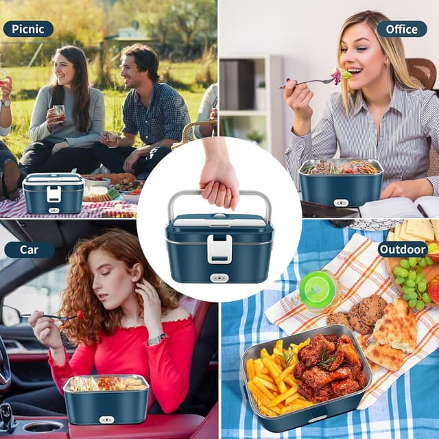 Detalle 2 de VIYSPNV scaldavivande elettrico portatile 1,8 L da 120W con 3 in 1 (12V/24V/240V) e accessori