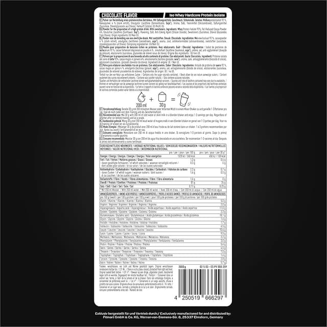 Thumbnail 3 de ESN IsoWhey Hardcore Protein Chocolate 2kg 💪