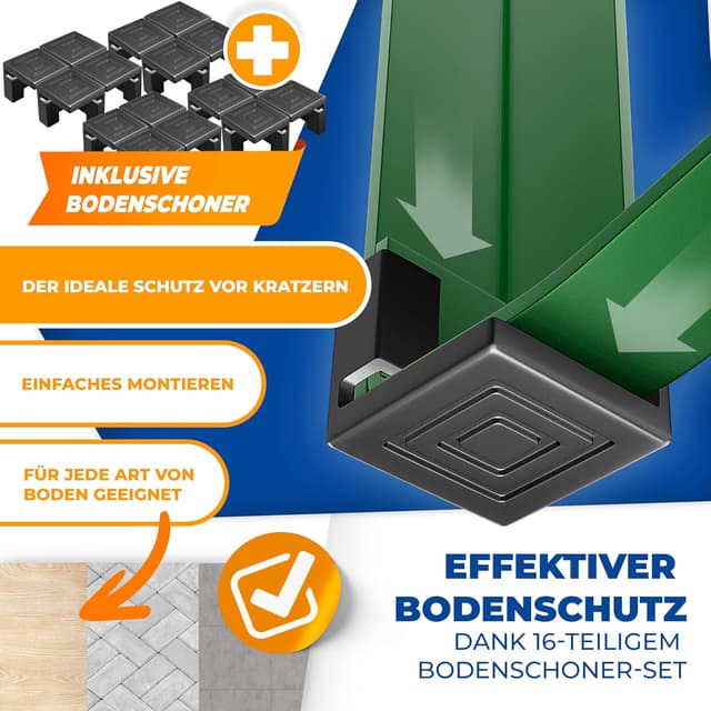 Detalle de KESSER® Premium Bierzeltgarnitur 3-teilig klappbar mit Biertisch und 2 Bierbänken (Holz & Stahl)