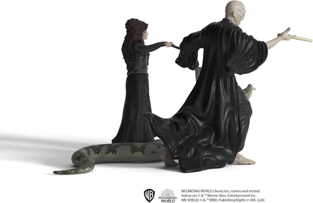 Detalle de Schleich Harry Potter 3-Piece Figurines Set (Voldemort, Bellatrix Lestrange & Nagini) – 42684