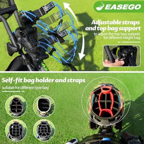 Thumbnail 7 de EASEGO Golf Push Cart 3 Wheel ⚙