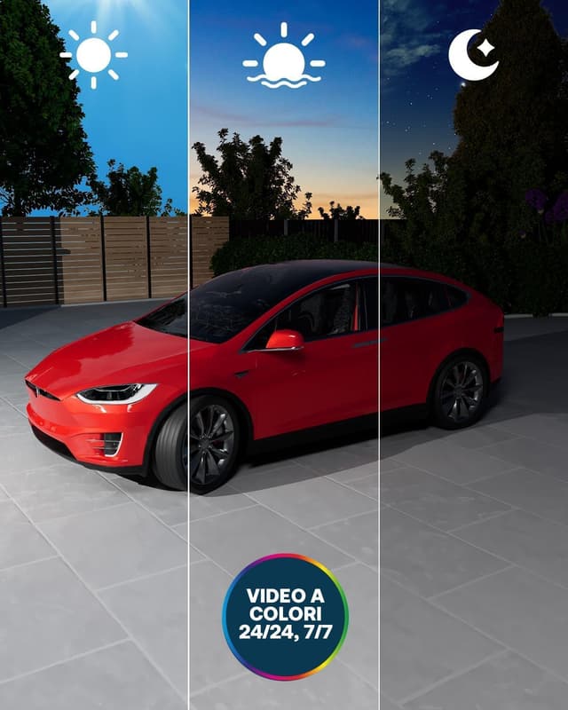 Detalle de Arlo Floodlight 2K con cavo: telecamera Wi‑Fi da esterno con 2K HDR e visione notturna a colori