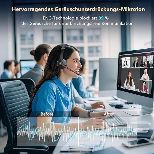 Detalle 2 de Earbay Bluetooth Headset 26 Stunden