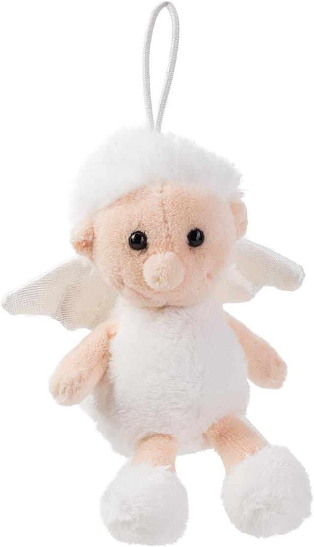 Detalle 2 de Peluche Mini Ange Gardien Schaffer 3269 (version anglaise) beige, multicolore – 11 cm