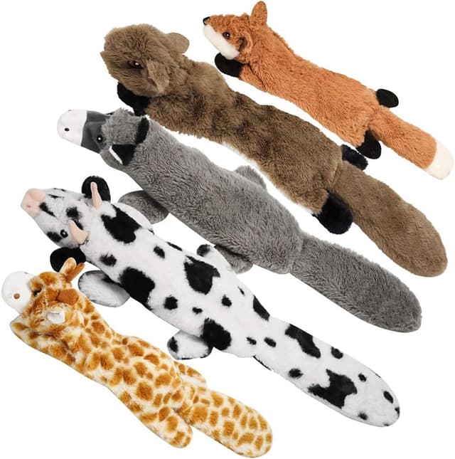 Detalle de Nocciola No Stuffing Squeaky Dog Toys 5 pack