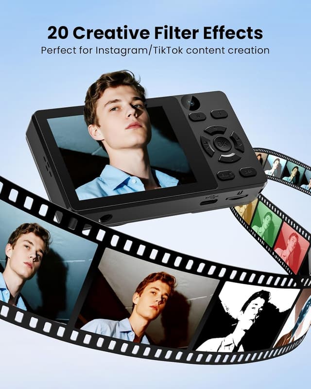 Thumbnail 5 de Digital Camera 64MP Compact 4K with 32GB