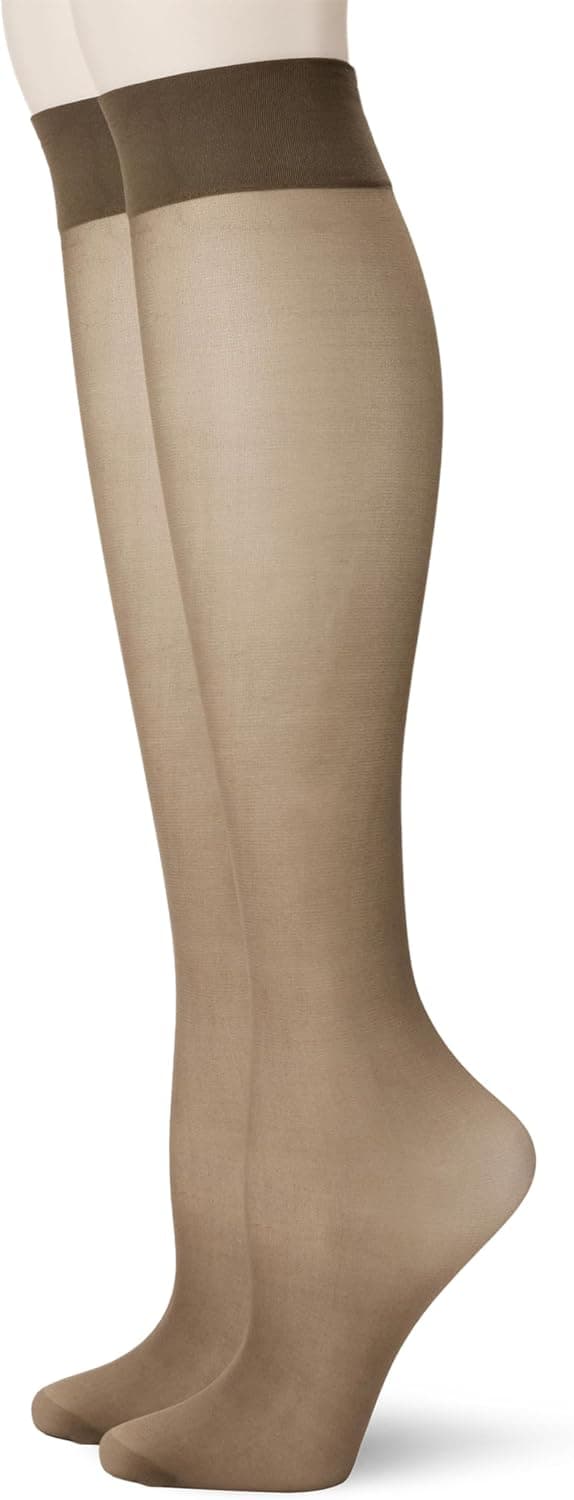 Detalle 2 de Amazon Essentials Damen durchsichtige, kniehohe Strümpfe