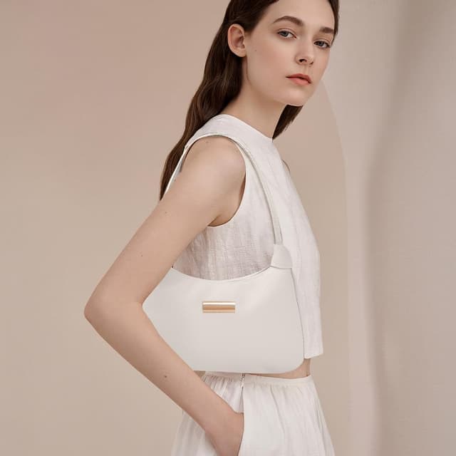 Detalle de Aucuu Borsa a Tracolla da Donna in Nylon stile Anni ’90 con pochette classica