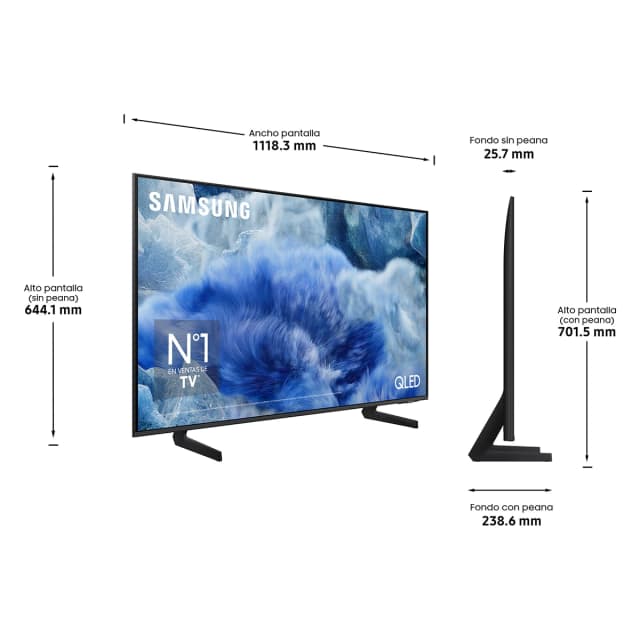 Detalle de Samsung TQ50Q8FAAUXXC QLED 50 4K
