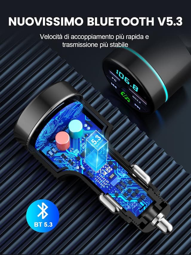 Thumbnail 5 de Mohard Trasmettitore FM Bluetooth 5.3 30W