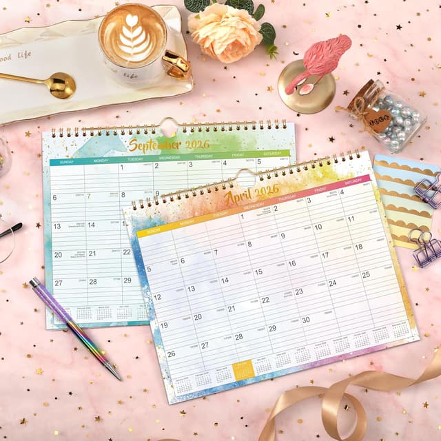 Detalle 2 de Waterink 2026 Wall Calendar 11" x 8.5" ๐