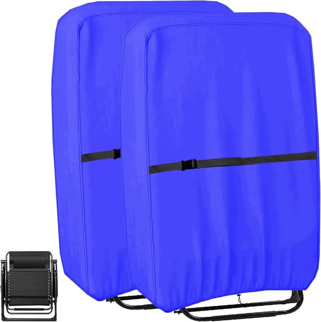 Detalle de Housse de protection pour chaise longue pliante OUTTDID (600D Oxford, anti-UV, imperméable) – 2 pièces