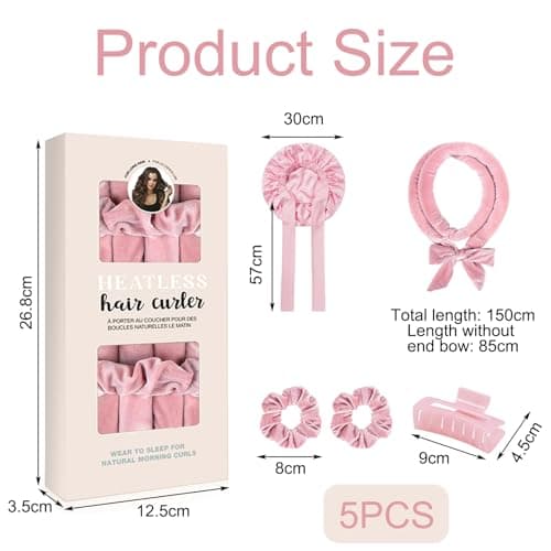 Thumbnail 1 de Samt-Lockenwickler Über Nacht – Lockenband für langes Haar 🎀