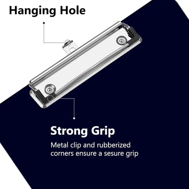 Detalle de XHDA Plastic Clipboard A4 Pack of 6