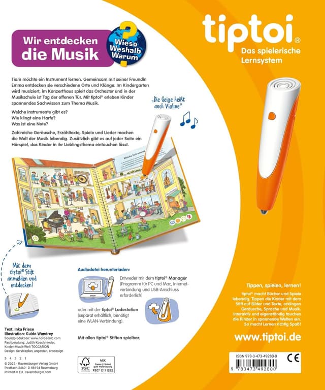 Thumbnail 1 de tiptoi® Wieso? Weshalb? Warum? 49280 audio book