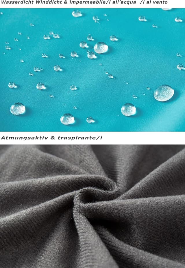 Detalle 2 de Regenjacke Damen mit Kapuze DCmount Wasserdicht