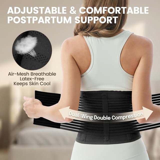 Detalle de Trendyline Postpartum Belly Wrap for Women C-Section Recovery Compression Belt