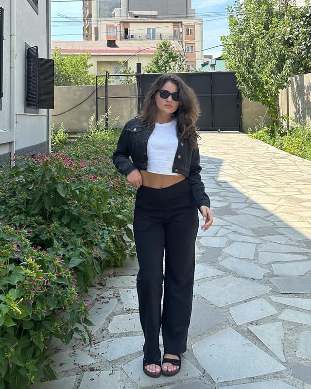 Detalle 2 de G4Free Yogahose Damen Weite Jogginghose mit Taschen – elastisch, gerade/leicht Schlag, Bauchkontrolle