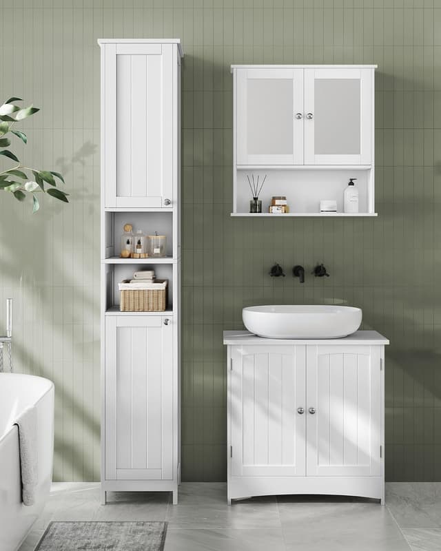 Detalle 2 de VASAGLE BBC566W03 Badschrank 170 cm