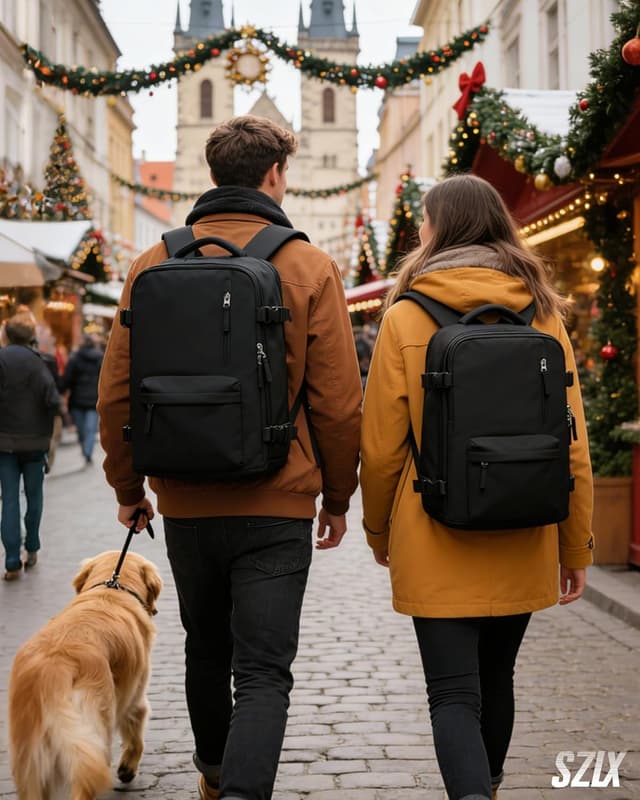 Detalle 2 de SZLX Vacuum Travel Backpack with Pump