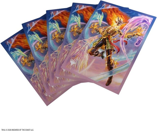 Detalle 1 de Gamegenic MTG Lorwyn Eclipsed Sleeves Ashling The Limitless — housses imprimées finition texturée (lot de 105)