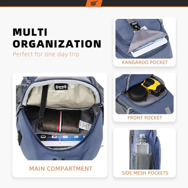 Detalle 2 de SKYSPER URBAN X7 Brusttasche / Sling Bag klein – leichter Crossbody für Herren & Damen