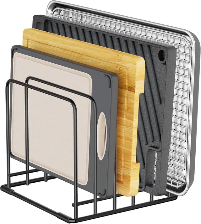 Imagen de SAGLAU 5-Slot Cutting Board Organizer 🍽 en OfertitasTOP
