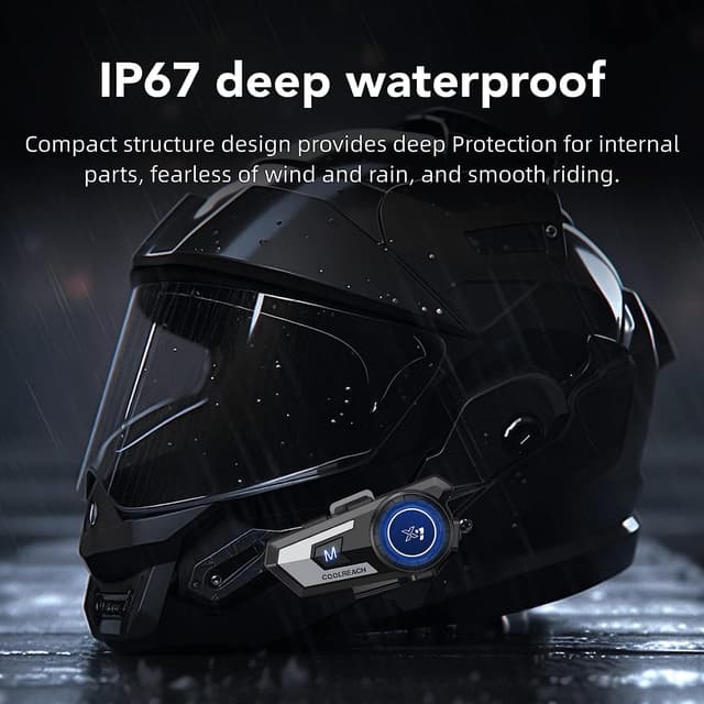 Thumbnail 5 de Motorradhelm Bluetooth Headset 90 Stunden