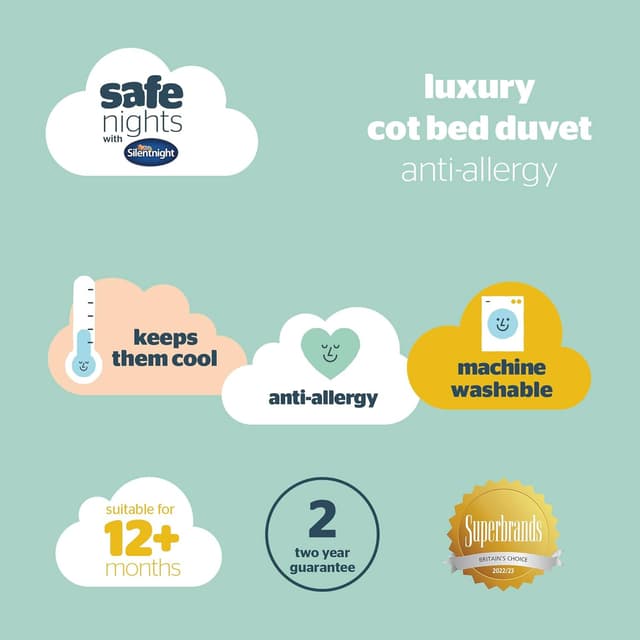 Thumbnail 6 de Silentnight Cot Bed Duvet Set, 4 tog