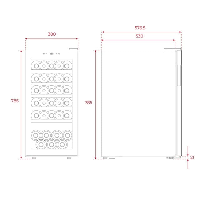 Thumbnail 2 de Teka Vinoteca RVF 10032 para 32 Botellas 🍷