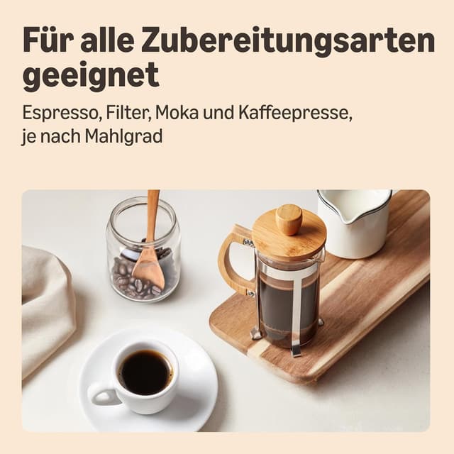Detalle 2 de by Amazon House Blend Gold Kaffee-Bohnen (100% Arabica), Röststärke 3, medium, 1 kg