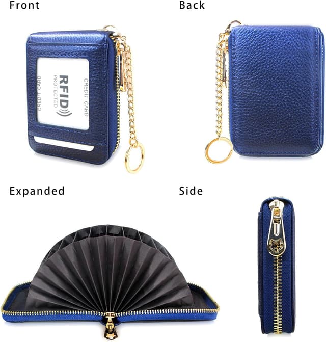 Thumbnail 5 de boshiho Leder Kreditkartenetui 11×7,5×2,5 cm 👛