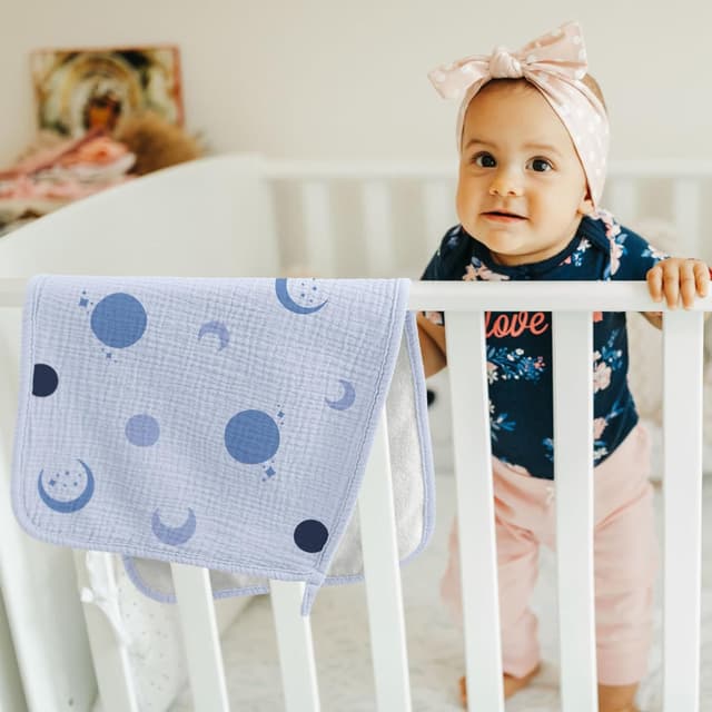 Thumbnail 3 de Bearmoss Moltontücher Baby – 6er Pack Spucktücher aus 100% Baumwolle, 50x25 cm