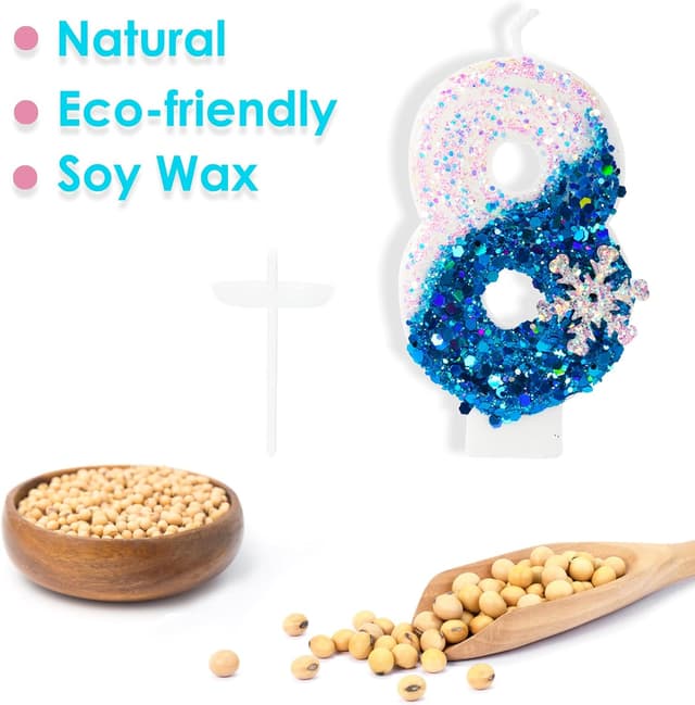 Thumbnail 3 de Yiran Zahlkerze Nummer 1 11,5 cm 🎂