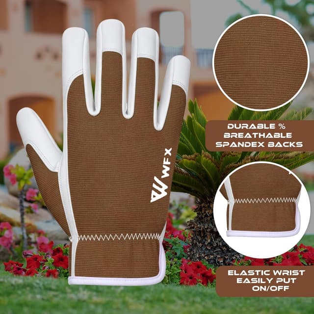 Thumbnail 2 de WFX Guantes de trabajo de cuero para jardinería talla S
